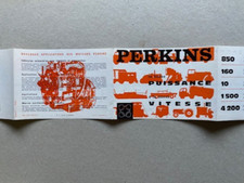 Dépliant 4 volets Perkins , moteurs pour véhicules ( camions tracteurs bateaux )