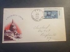 USS LEJEUNE AP-74 Naval Cover 1947 PATRIOTIC MINKUS Cachet