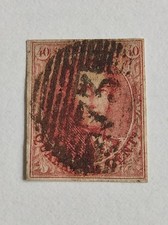 Timbre oblitéré Belgique 40