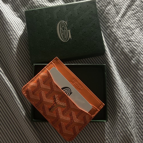 Porte carte goyard orange - goyard,