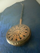  OLD COPPER AND WOOD BASIN TO RESTORE 19TH CENTURY VINTAGE FIREPLACE FIRES