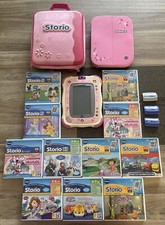 Console VTECH Storio 2 Rose complete avec 14 jeux et sacoche Et Housse