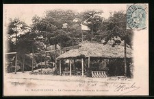 Old postcard Malesherbes, La Chaumiere des Roches au Bourrelier 