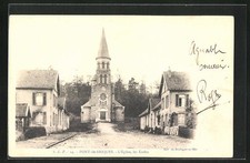 Old postcard Pont-de-Briques, L ́Eglise, Les Écoles 1905 