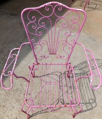 Chaise jardin métal - de,