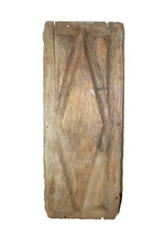 Panneau de bois décoratif. XVIIe - XVIIIe. 30 x 76 cm