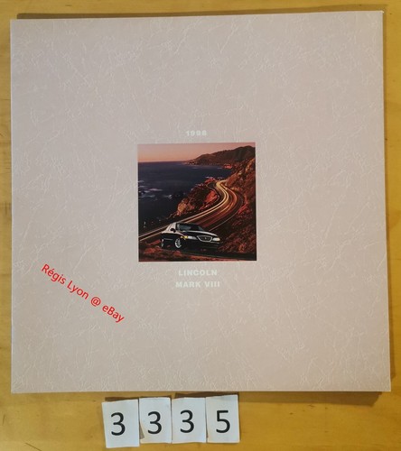 Lincoln mark viii prospectus - lincoln,