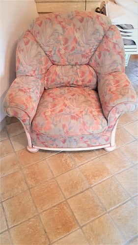 Fauteuil tissu fleuri - fauteuil,