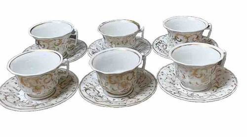 Porcelaine paris tasses - de, 6