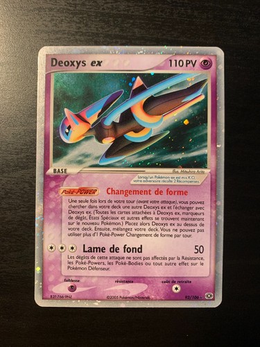 Carte pokémon deoxys - deoxys, ex