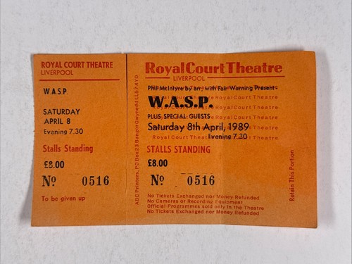 Wasp ticket complet - wasp,