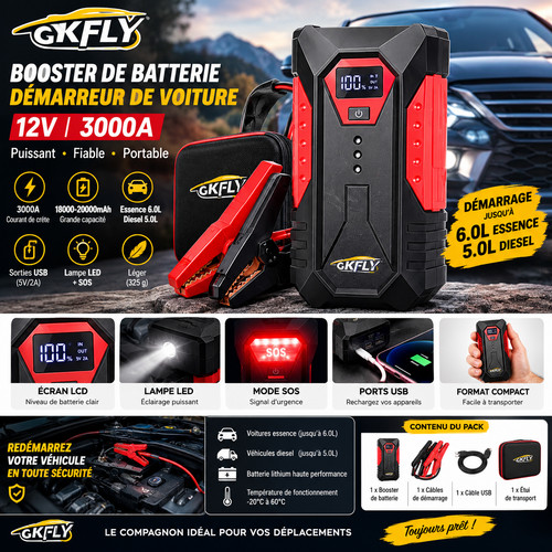 Booster batterie voiture - booster,