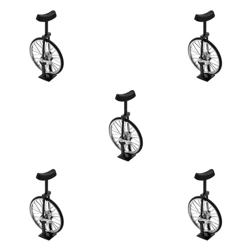 Black alloy mini unicycle - alloy,