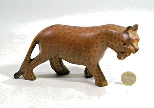 Guepard statuette bois - guepard,,