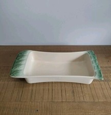 Antique Asparagus Dish / Terrine In Slippers - Vintage