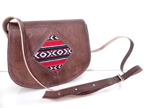 Sac femme cuir marron - cuir, pleine