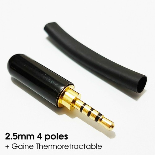Connecteur jack 5mm pôles - 2.5mm,
