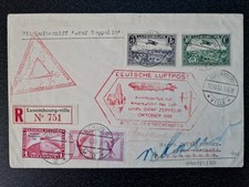 1933 GERMANY/LUXEMBOURG  ZEPPELIN - CHICAGO FLIGHT,RETURN TO LUXEMBOURG-RARE