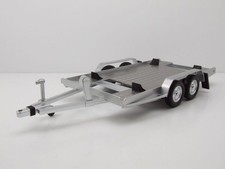 Remorque Auto Trailer Argent Modèle Remorque 1:18 Ixo Models