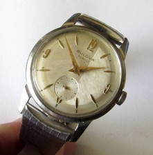 Vintage Bulova Men's Wristwatch  Stainless steel RUNS