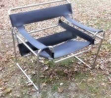 UNUSUAL LEATHER AND CHROME