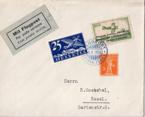 Suisse poste aerienne - aerienne, n°5
