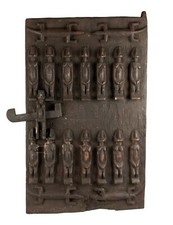Porte Dogon Art Africain en Bois 63 cm - Artisanat Ethnique 3KG100 #17527