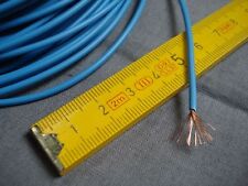 fil souple bleu (lot de 5 m) câble électrique 1 x 0,5 mm2  multibrins