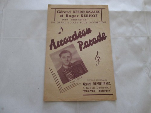 Ancienne partition accordeon - ancienne,