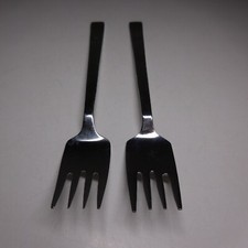 N23.262 métal inox Eternum 2 fourchettes compagnie aérienne avion aéronautique