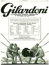 Publicité ancienne bougie