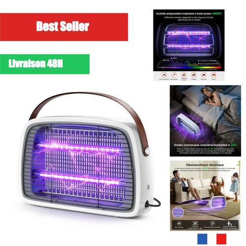 Lampe anti moustique 4200v led - moustique,