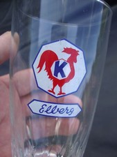 ancien verre bière KOEKELBERG  , BRASSERIE BISTROT ....