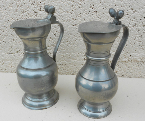 Pichet verseur ancien etain - verseur, en
