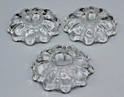 Anciennes bobeches verre - en,