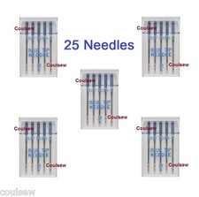 25x BLUE TIP 75/11 SEWING MACHINE NEEDLES EMBROIDERY Same as Janome - 5packs
