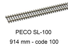 PECO PECO SL-100 - Rail flexible 914 mm traverses bois code 100 - HO