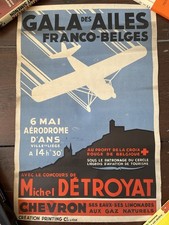 Affiche aviation 1934 Gala des