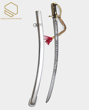 Hussar Saber model 1750 with Scabbard Blade Engraved on Both Sides