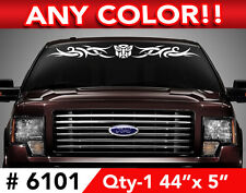 TRANSFORMERS AUTOBOT TRIBAL WINDSHIELD DECAL STICKER 44"wx5  Any 1 color