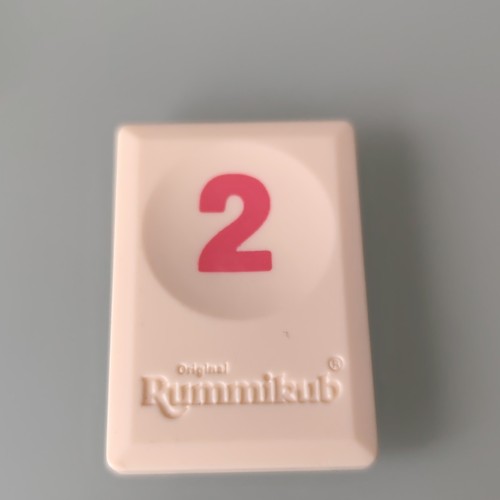 Tuile chiffre rouge rummikub - tuile,