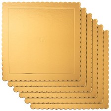 Plateau à tarte doré carré