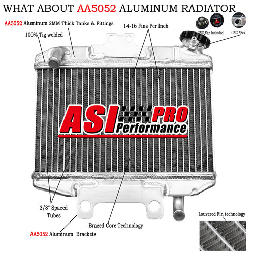 Radiateur aluminium pour honda - aluminium,