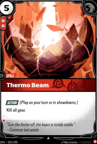 Thermo beam 022 298 uncommon - thermo, 022/298