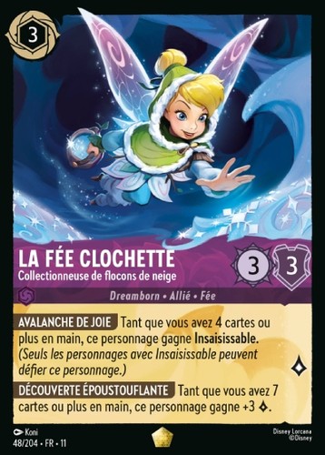 Lorcana fée clochette - fée,