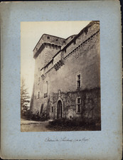 France, Serrières, Porte d&#039;Entrée du Château vintage albumen print Tirag