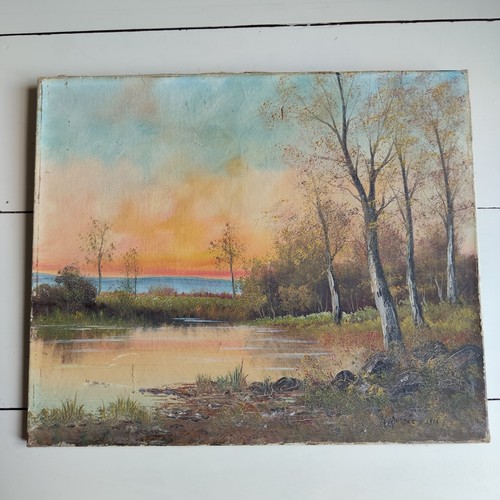 Tableau ancien huile sur - , toile