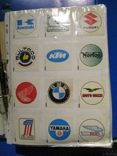 12 AUTOCOLLANTS MOTO