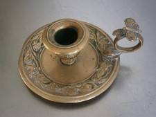 Bougeoir à main Bronze doré