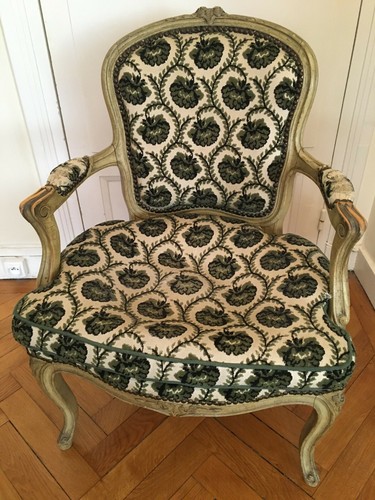 Fauteuil cabriolet laqué - , gris